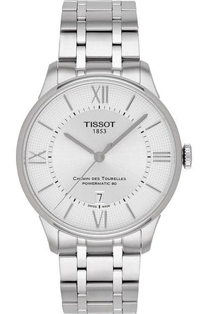 Tissot Chemin Des Tourelles Powermatic 80 Silver Dial Silver Steel Strap Watch For Men - T099.407.11.038.00 Authentic Buy Shop Now