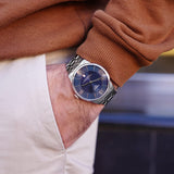 Tissot Chemin Des Tourelles Powermatic 80 Blue Dial Silver Steel Strap Watch for Men - T099.407.11.048.00 Authentic Buy Shop Now