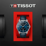 Tissot Chemin Des Tourelles Powermatic 80 Blue Dial Blue Leather Strap Watch for Men - T099.407.16.048.00 Authentic Buy Shop Now