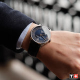 Tissot Chemin Des Tourelles Powermatic 80 Blue Dial Blue Leather Strap Watch for Men - T099.407.16.048.00 Authentic Buy Shop Now