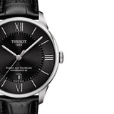 Tissot Chemin Des Tourelles Powermatic 80 Black Dial Black Leather Strap Watch For Men - T099.407.16.058.00 Authentic Buy Shop Now
