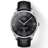 Tissot Chemin Des Tourelles Powermatic 80 Black Dial Black Leather Strap Watch For Men - T099.407.16.058.00 Authentic Buy Shop Now