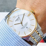 Tissot Chemin Des Tourelles Powermatic 80 Silver Dial Two Tone Steel Strap Watch For Men - T099.407.22.038.00 Authentic Buy Shop Now
