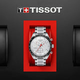 Tissot T Sport PRS 516 Chronograph White Dial Silver Steel Strap Watch For Men - T100.417.11.031.00 Authentic Buy Shop Now