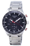 Tissot T Sport PRS 516 Chronograph Black Dial Silver Steel Strap Watch For Men - T100.417.11.051.01 Authentic Buy Shop Now