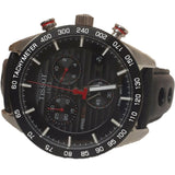 Tissot PRS 516 Chronograph Black Dial Black Leather Strap Watch For Men - T100.417.16.051.00 Authentic Buy Shop Now