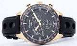 Tissot PRS 516 Chronograph Black Dial Black Leather Strap Watch For Men - T100.417.36.051.00 Authentic Buy Shop Now