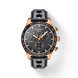 Tissot PRS 516 Chronograph Black Dial Black Leather Strap Watch For Men - T100.417.36.051.00 Authentic Buy Shop Now