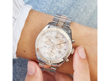 Tissot PR 100 Sport Chic Chronograph Mother of Pearl Dial Two Tone Steel Strap Watch for Women - T101.917.22.151.00 Authentic Buy Shop Now