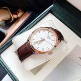 Tissot T Classic PR 100 Quartz White Dial Brown Leather Strap Watch for Men - T101.410.26.031.00 Authentic Buy Shop Now