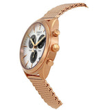Tissot T Classic PR 100 Chronograph Silver Dial Rose Gold Mesh Bracelet Watch For Men - T101.417.33.031.01 Authentic Buy Shop Now
