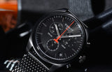 Tissot T Classic PR 100 Chronograph Black Dial Black Mesh Bracelet Watch For Men - T101.417.33.051.00 Authentic Buy Shop Now