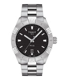 Tissot PR 100 Sport Quartz Black Dial Silver Steel Strap Watch For Men - T101.610.11.051.00 Authentic Buy Shop Now