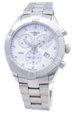 Tissot PR 100 Sport Chic Chronograph Diamonds Mother of Pearl Dial Silver Steel Strap Watch for Women - T101.917.11.116.00 Authentic Buy Shop Now