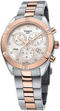 Tissot PR 100 Sport Chic Chronograph Diamonds Mother of Pearl Dial Two Tone Steel Strap Watch for Women - T101.917.22.116.00 Authentic Buy Shop Now