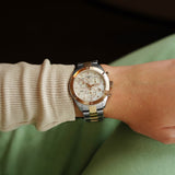 Tissot PR 100 Sport Chic Chronograph Diamonds Mother of Pearl Dial Two Tone Steel Strap Watch for Women - T101.917.22.116.00 Authentic Buy Shop Now