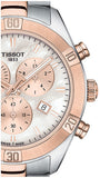 Tissot PR 100 Sport Chic Chronograph Mother of Pearl Dial Two Tone Steel Strap Watch for Women - T101.917.22.151.00 Authentic Buy Shop Now
