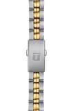 Tissot T Classic PR 100 Sport Chic White Dial Two Tone Steel Strap Watch For Women - T101.210.22.031.00 Authentic Buy Shop Now