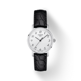 Tissot Everytime Small White Dial Black Leather Strap Watch For Women - T109.210.16.032.00 Authentic Buy Shop Now