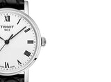 Tissot Everytime Medium White Dial Black Leather Strap Watch For Men - T109.410.16.033.01 Authentic Buy Shop Now