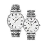 Tissot T Classic Everytime White Dial Silver Mesh Bracelet Watch For Men - T109.410.11.033.00 Authentic Buy Shop Now