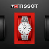Tissot T Classic Everytime White Dial Silver Mesh Bracelet Watch For Men - T109.410.11.033.00 Authentic Buy Shop Now