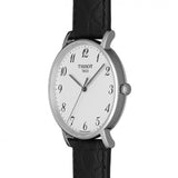 Tissot Everytime Desire Medium White Dial Black Leather Strap Watch For Men - T109.410.16.032.00 Authentic Buy Shop Now