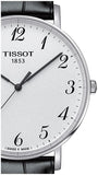 Tissot Everytime Large White Dial Black Leather Strap Watch For Men - T109.610.16.032.00 Authentic Buy Shop Now