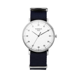 Tissot T Classic Everytime Large White Dial Blue NATO Strap Watch For Men - T109.610.17.037.00 Authentic Buy Shop Now