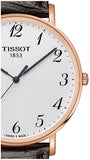 Tissot T Classic Everytime White Dial Black Leather Strap Watch For Men - T109.610.36.032.00 Authentic Buy Shop Now