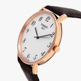 Tissot T Classic Everytime White Dial Black Leather Strap Watch For Men - T109.610.36.032.00 Authentic Buy Shop Now