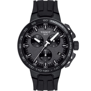 Tissot T Race Cycling Chronograph Black Dial Black Rubber Strap Watch For Men - T111.417.37.441.03 Authentic Buy Shop Now