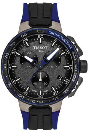Tissot T Race Cycling Black Dial Two Tone Rubber Strap Watch For Men - T111.417.37.441.06 Authentic Buy Shop Now