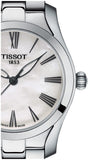 Tissot T Wave T Lady Mother of Pearl Dial Silver Steel Strap Watch For Women - T112.210.11.113.00 Authentic Buy Shop Now