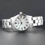 Tissot T Wave T Lady Mother of Pearl Dial Silver Steel Strap Watch For Women - T112.210.11.113.00 Authentic Buy Shop Now