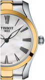 Tissot T Wave Lady White Mother of Pearl Dial Two Tone Steel Strap Watch For Women - T112. 210. 22. 113. 00 Authentic Buy Shop Now