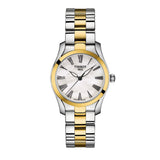 Tissot T Wave Lady White Mother of Pearl Dial Two Tone Steel Strap Watch For Women - T112. 210. 22. 113. 00 Authentic Buy Shop Now