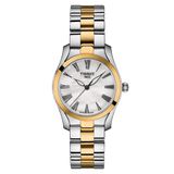 Tissot T Wave Quartz Mother of Pearl Dial Two Tone Steel Strap Watch for Women - T112.210.22.113.00 Authentic Buy Shop Now