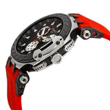 Tissot T Race Chronograph Black Dial Red Silicone Strap Watch For Men - T115.417.27.051.00 Authentic Buy Shop Now