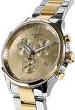 Tissot T Sport Chrono XL Classic Gold Dial Two Tone Steel Strap Watch for Men - T116.617.22.021.00 Authentic Buy Shop Now