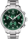 Tissot Chrono XL Classic Green Dial Silver Steel Strap Watch for Men - T116.617.11.092.00 Authentic Buy Shop Now