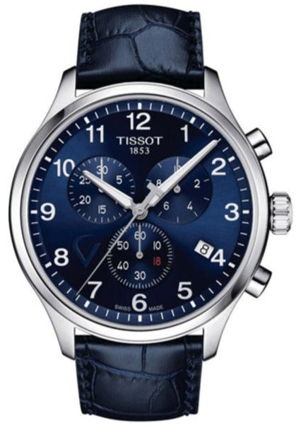 Tissot Chrono XL Viral Kohli Special Edition Blue Dial Blue Leather Strap Watch For Men - T116.617.16.047.01 Authentic Buy Shop Now