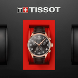 Tissot Chrono XL Black Dial Brown Leather Strap Watch For Men - T116.617.36.057.01 Authentic Buy Shop Now
