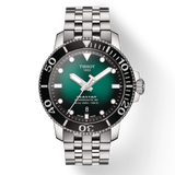 Tissot Seastar 1000 Powermatic 80 Green Dial Silver Steel Strap Watch For Men - T120.407.11.091.01 Authentic Buy Shop Now