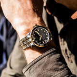 Tissot Seastar 1000 Powermatic 80 Black Dial Two Tone Steel Strap Watch For Men - T120.407.22.051.00 Authentic Buy Shop Now