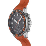 Tissot Seastar 1000 Chronograph Black Dial Orange Rubber Strap Watch For Men - T120.417.17.051.01 Authentic Buy Shop Now