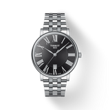 Tissot Carson Premium Black Dial Silver Steel Strap Watch For Men - T122.410.11.053.00 Authentic Buy Shop Now