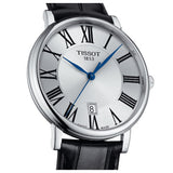 Tissot Carson Premium Silver Dial Black Leather Strap Watch For Men - T122.410.16.033.00 Authentic Buy Shop Now