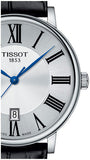 Tissot Carson Premium Silver Dial Black Leather Strap Watch For Men - T122.410.16.033.00 Authentic Buy Shop Now