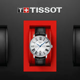 Tissot Carson Premium Silver Dial Black Leather Strap Watch For Men - T122.410.16.033.00 Authentic Buy Shop Now